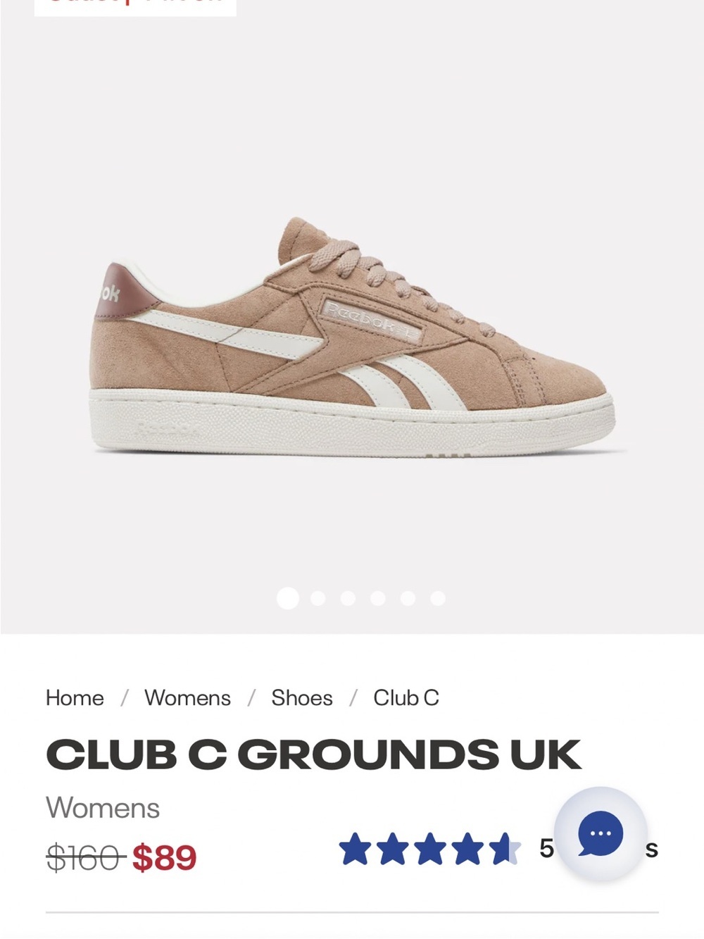 Reebok Club C Grounds Tennis Shoes- Brown/Chalk/Brown Women’s size 6 NIB - Picture 2 of 14